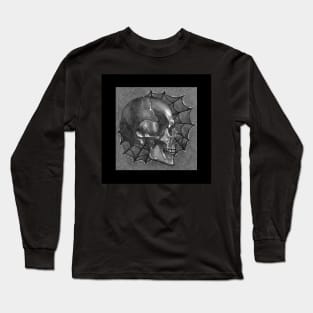 Black White and Grey Anatomy Tattoo Design and Illustration Long Sleeve T-Shirt